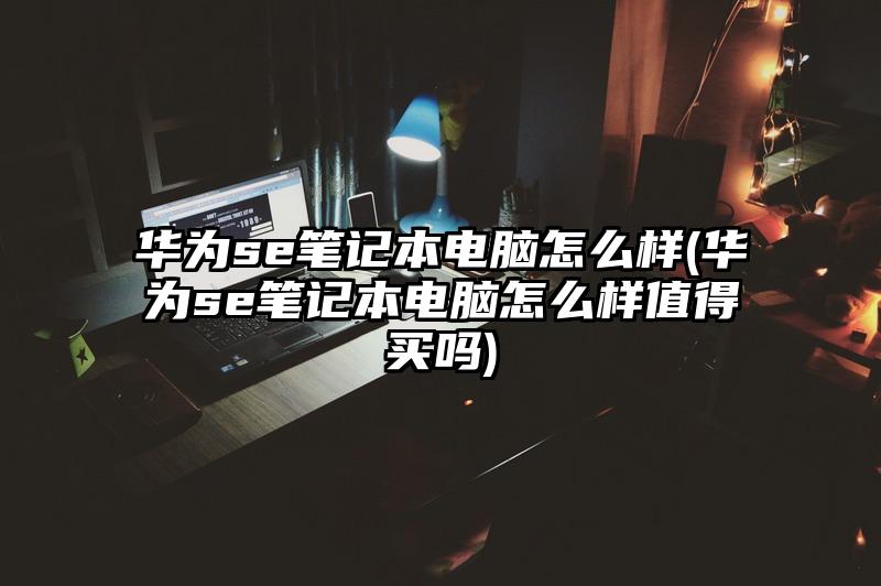 華為se筆記本電腦怎么樣(華為se筆記本電腦怎么樣值得買(mǎi)嗎)